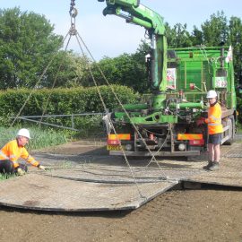 installation facile de plaques de roulage Stabmax de Stabline