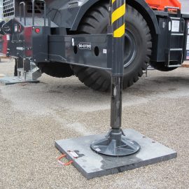 plaque de calage Stabline pour stabiliser un camion