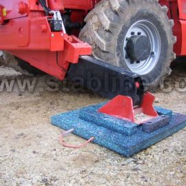 plaques de calage et minipads Stabline pour stabiliser un camion