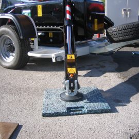 exemple d'utilisation de plaque de calage Stabline pour camion